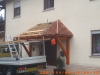 Der Bau eines Vordaches ausgeführt durch die Zimmerei & Dachdeckerei Oliver Frank in Viereth bei Bamberg